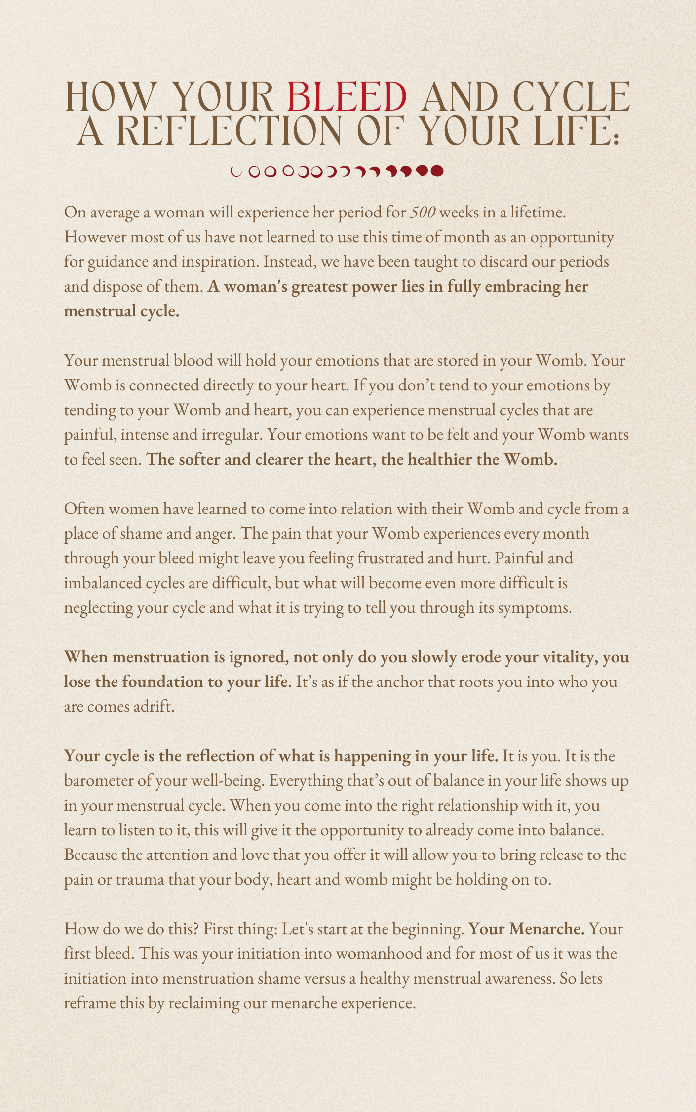 Bleed Ritual Guide